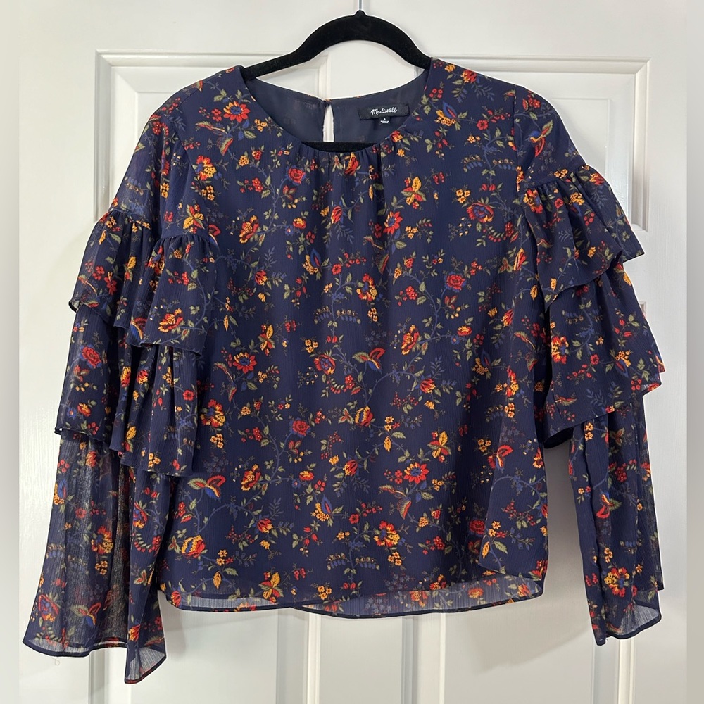 MADEWELL FLORAL BLOUSE